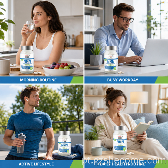Shecome NMN Complex Capsules NAD+ suporta antienvelhecimento